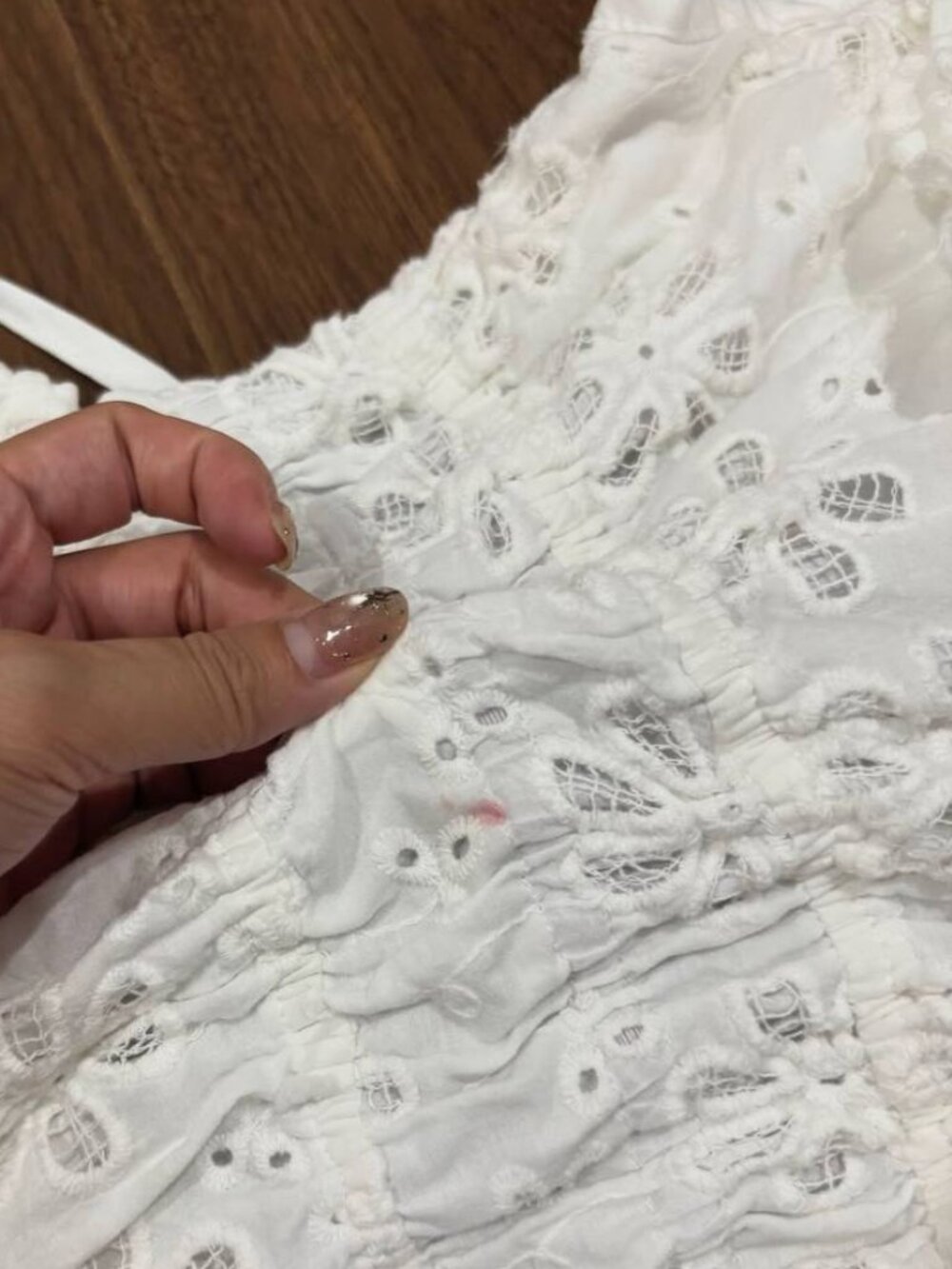 White Eyelet Dress - Picture 2 of 3